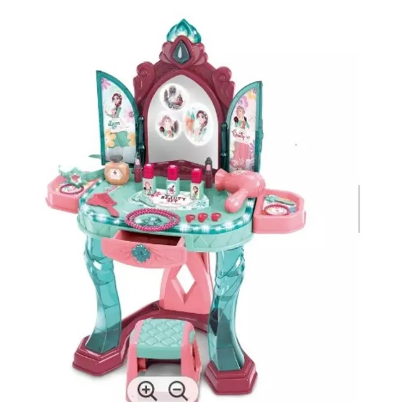 GENERICO - Tocador Princesa Juguete Con Sensor Luz Y Musica Banquito