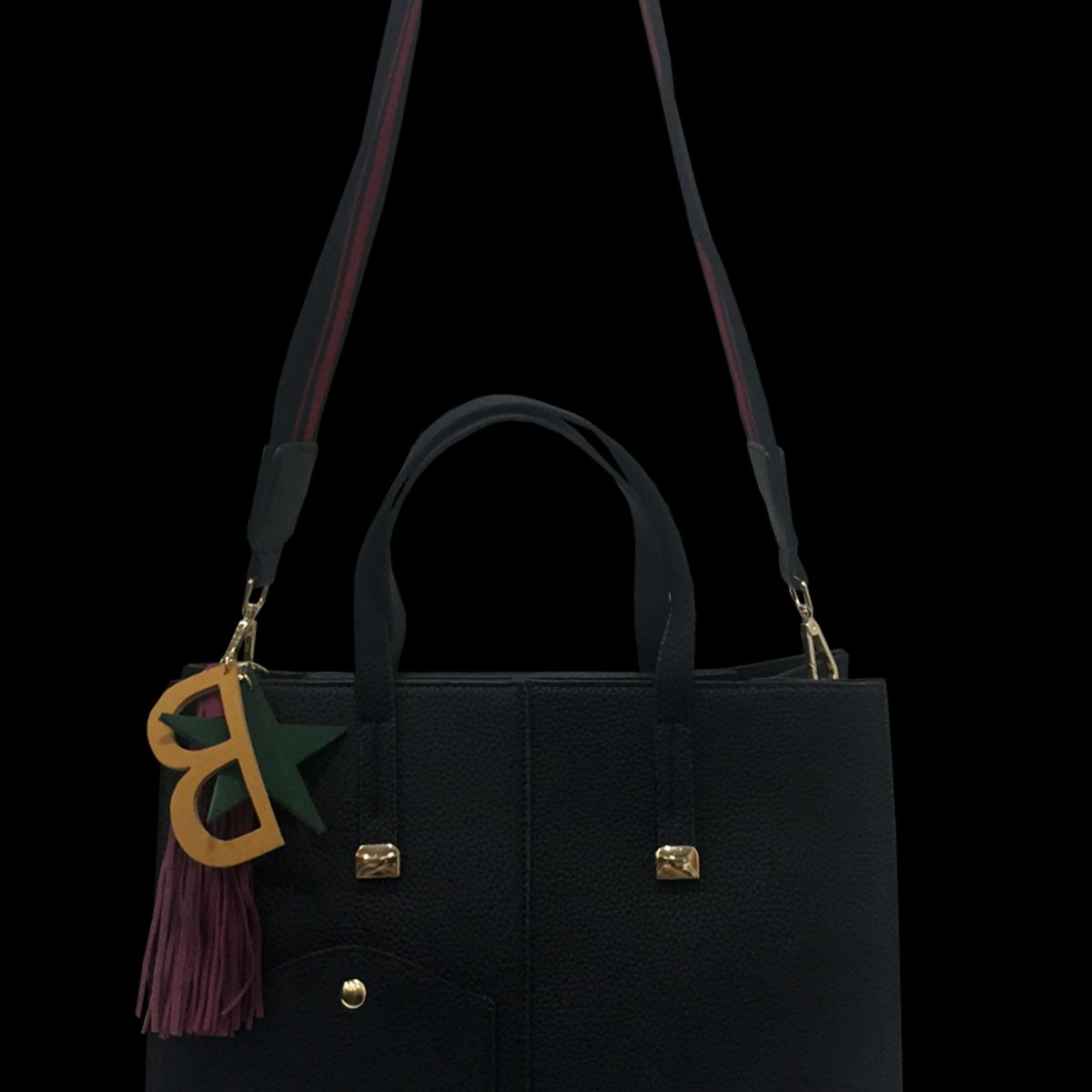 TODOPIEL - Cartera Ecocuero Mujer Negro Todopiel