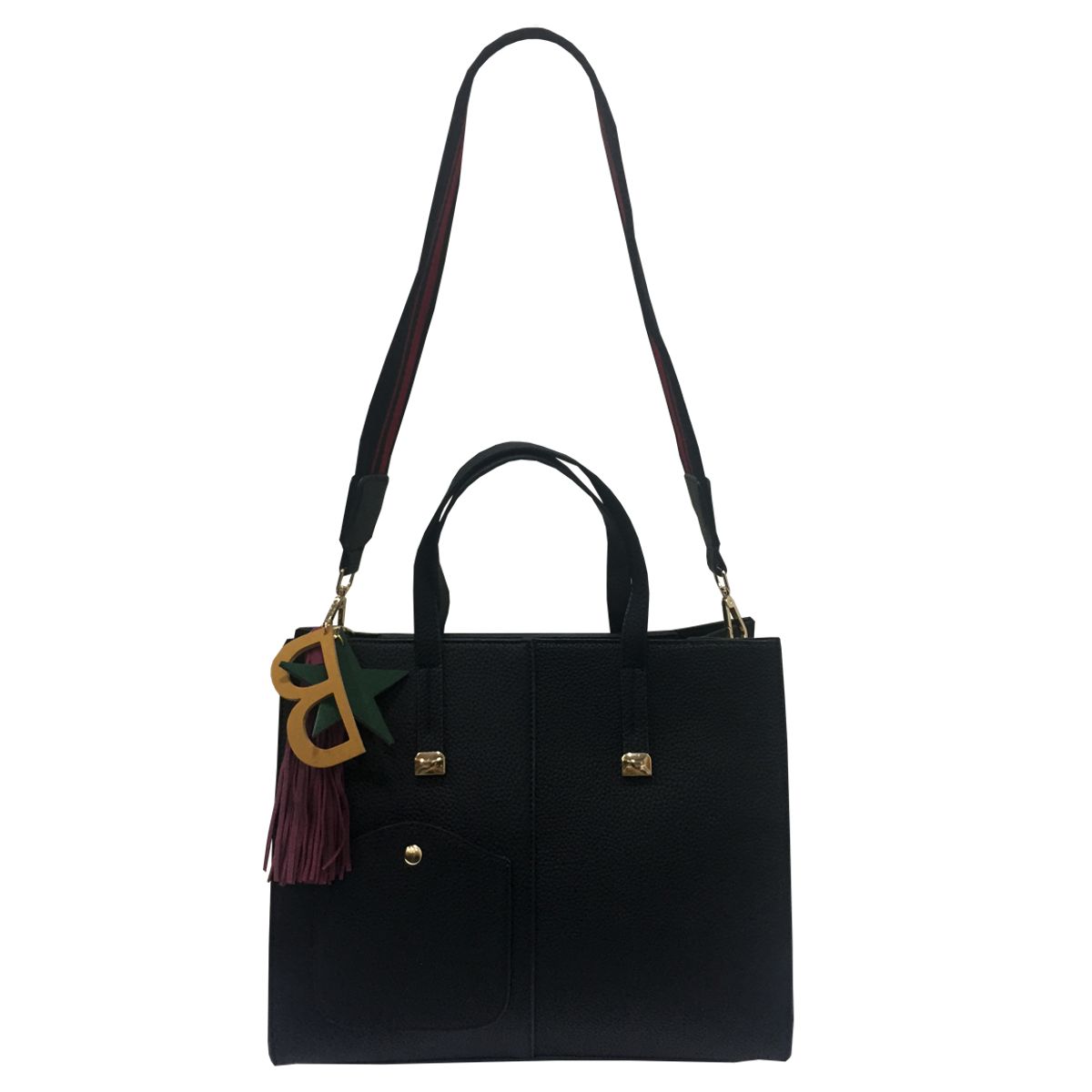 TODOPIEL - Cartera Ecocuero Mujer Negro Todopiel