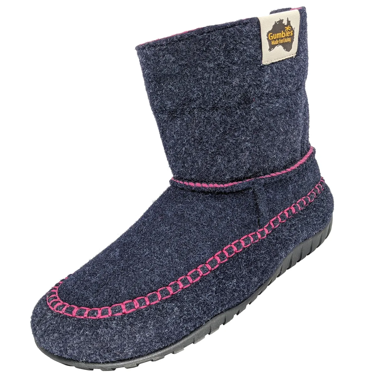 GUMBIES - Pantufla Unisex Thredbo Navy& Pink Gumbies