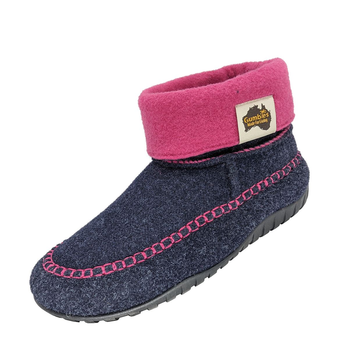 GUMBIES - Pantufla Unisex Thredbo Navy& Pink Gumbies