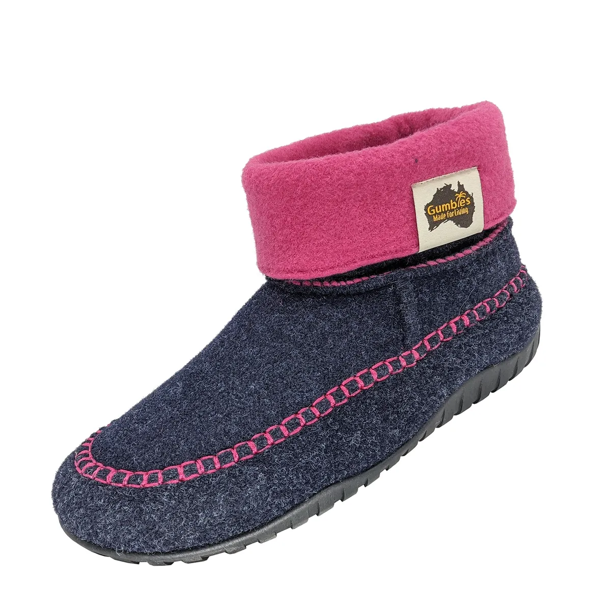 GUMBIES - Pantufla Unisex Thredbo Navy& Pink Gumbies
