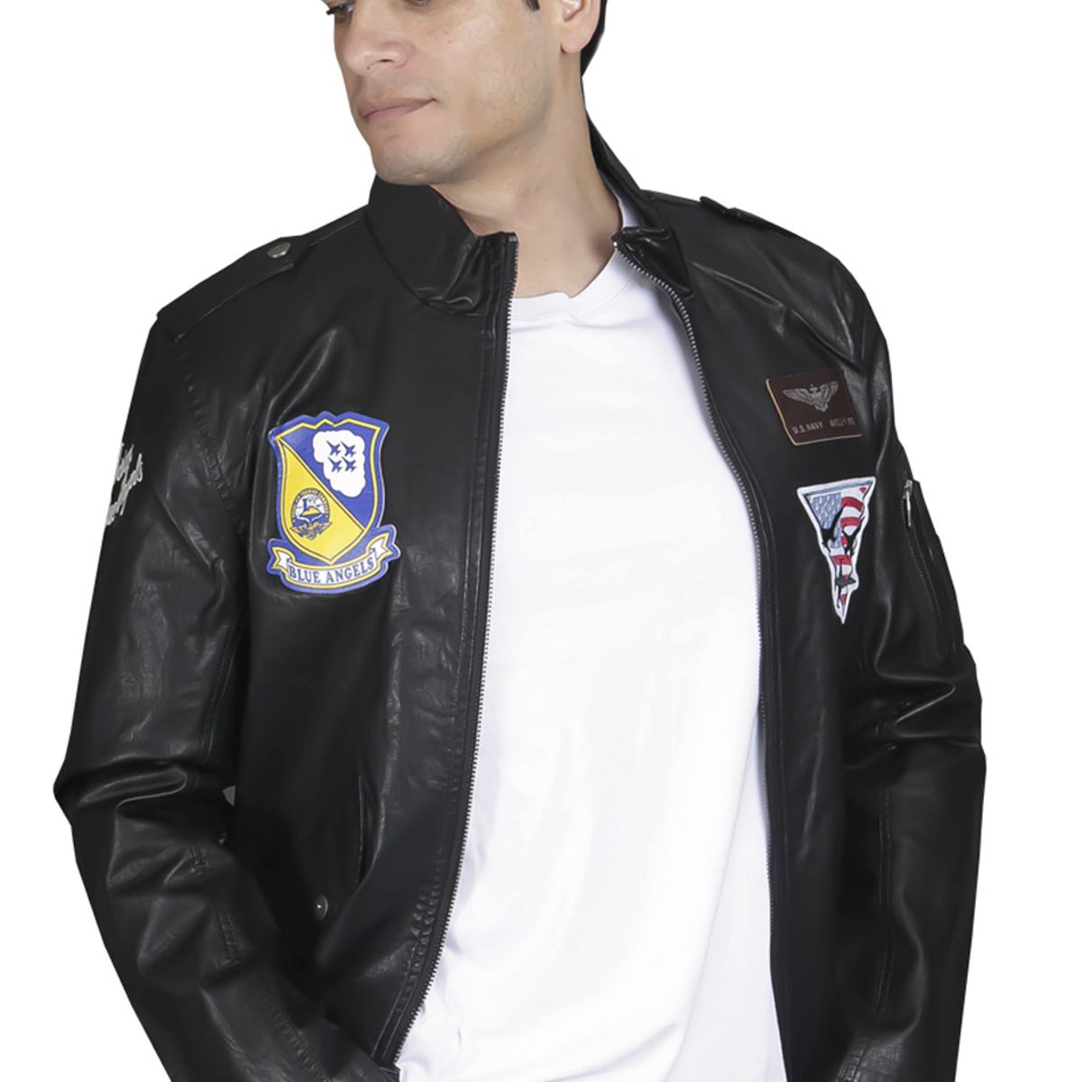 TODOPIEL - Chaqueta de Ecocuero Hombre Negro Todopiel