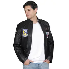 TODOPIEL - Chaqueta de Ecocuero Hombre Negro