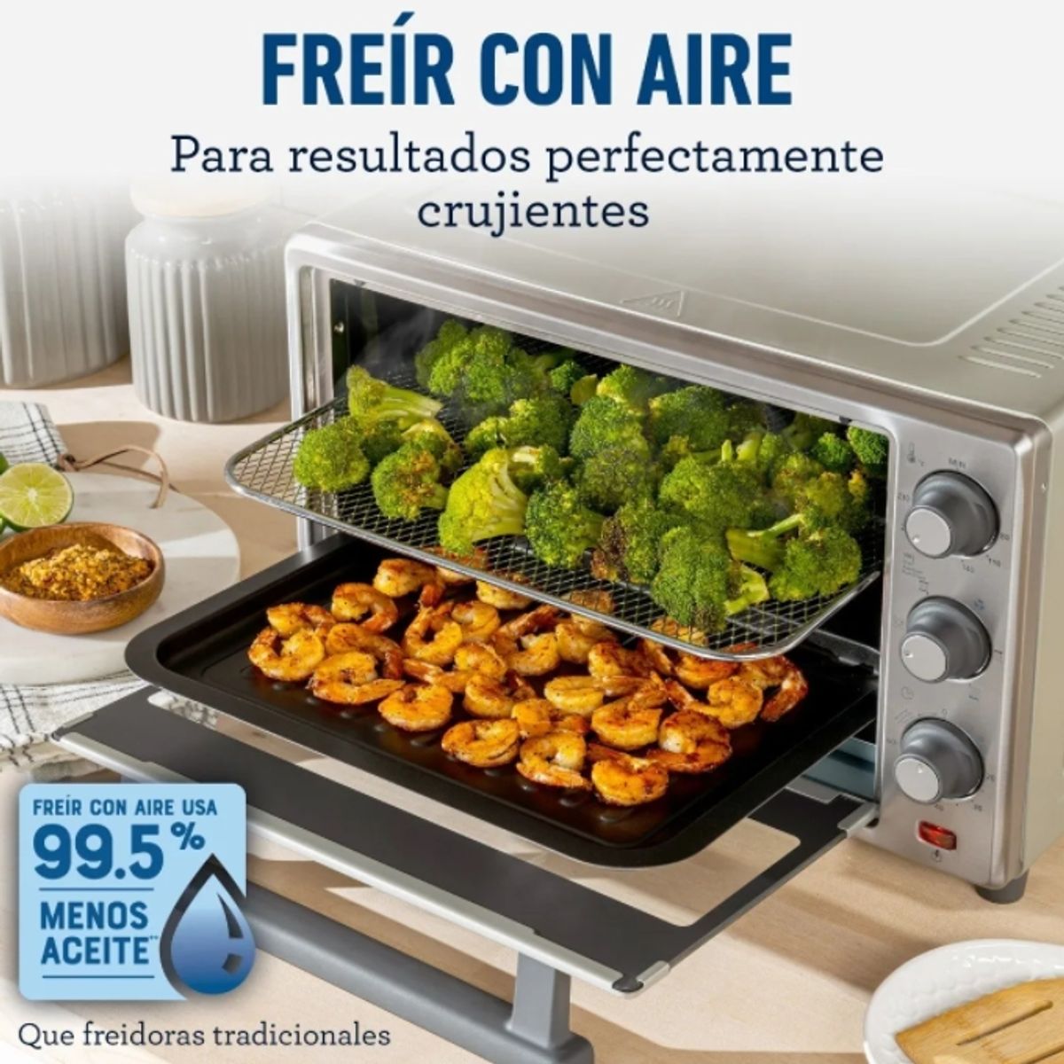 OSTER - Horno Oster De 25 Litros Con Freidora De Aire Tssttvls25…
