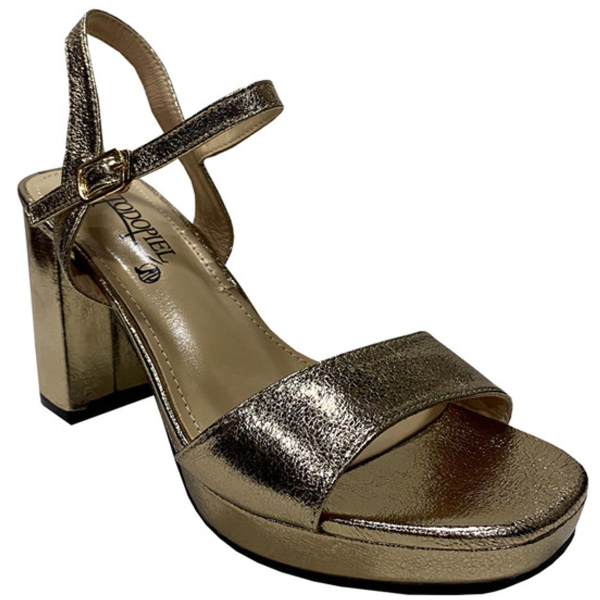 TODOPIEL - Sandalia Mujer Dorado Todopiel