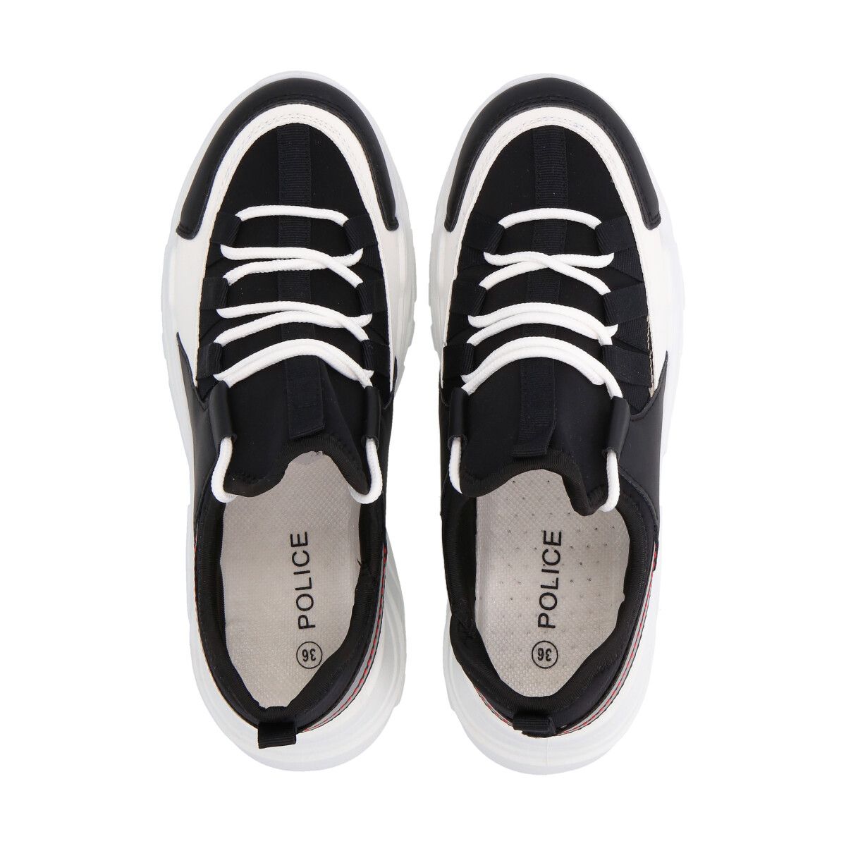 POLICE - Zapatilla Urbana Mujer Negro Sun 64 Police