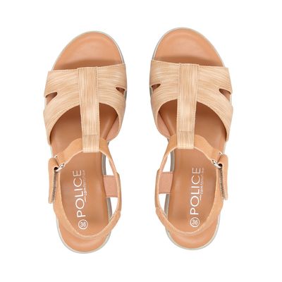 Imagen 2 del producto Sandalia Mujer Beige Plataforma Shine