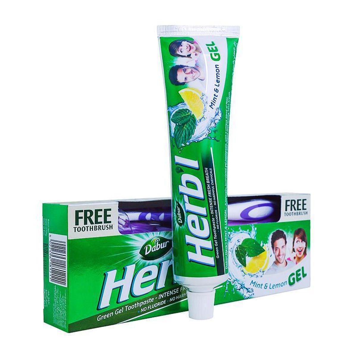 DABUR AMLA - Pasta Dental Herb'l Menta & Limón Gel + Cepillo de Dientes 150gr DABUR AMLA