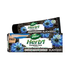 DABUR AMLA - Pasta Dental Herb'l Semilla Negra + Cepillo de Dientes 150gr