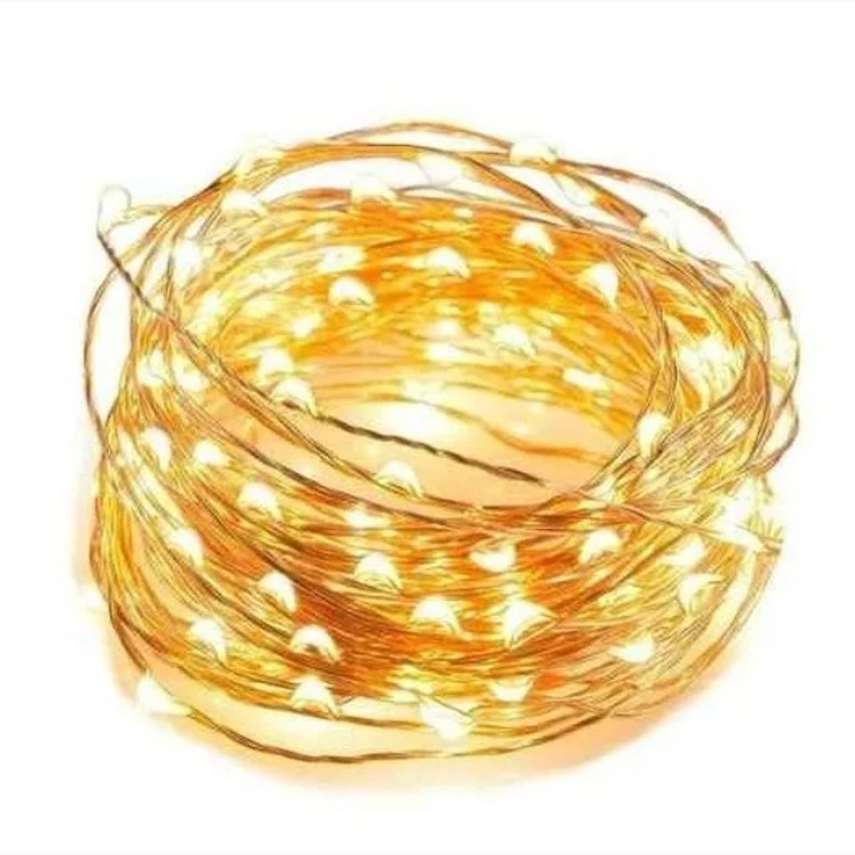 GENERICO - Guirnaldas Luces Micro Led Hadas 10 Mtrs Pilas Navidad