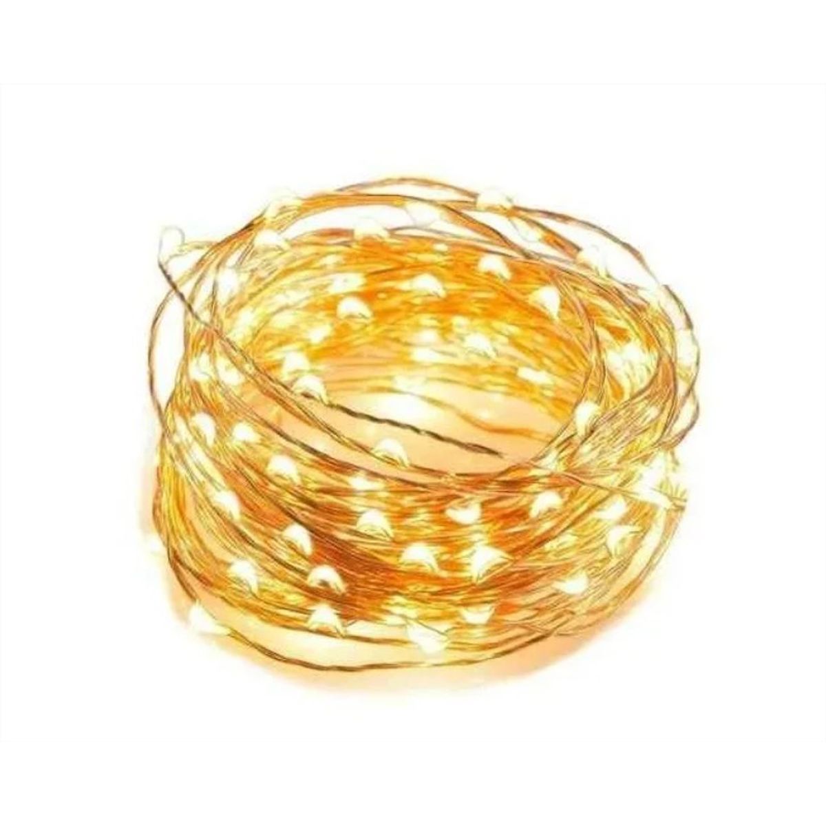 GENERICO - Guirnaldas Luces Micro Led Hadas 10 Mtrs Pilas Navidad