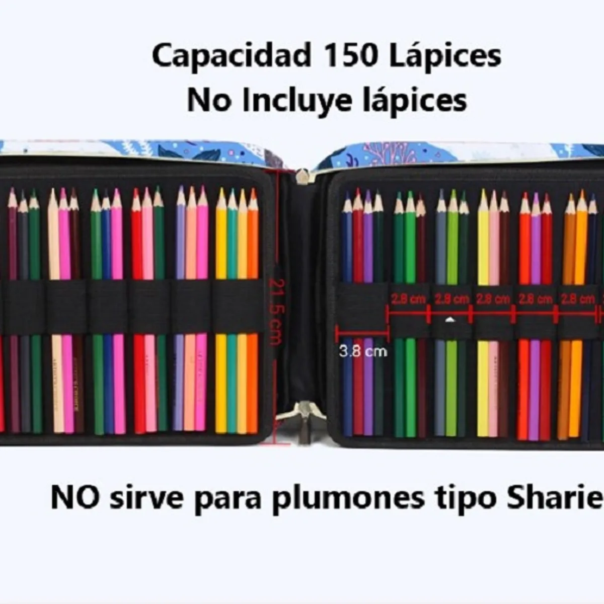 ARANY JOYAS - Estuche Organizador Capacidad 150 Lápices Negro