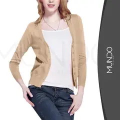 MUNDO INSUMO - Cárdigan Sweater De Mujer Con Boton varios Colores