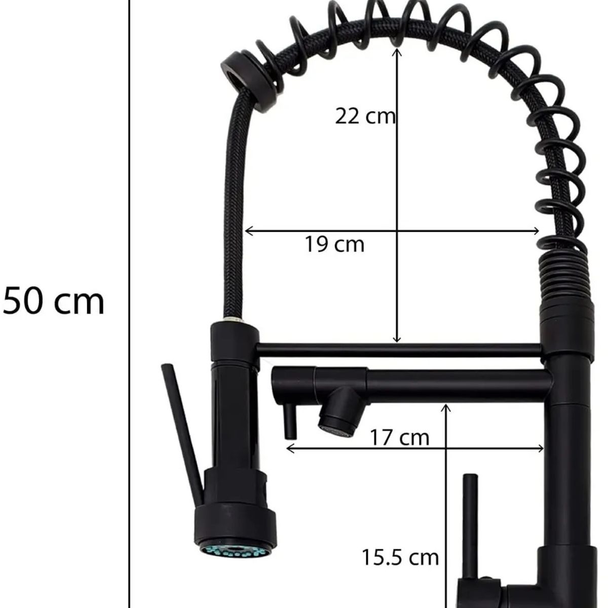 GENERICO - Grifo Llave Lavaplatos Cocina Extensible Triple