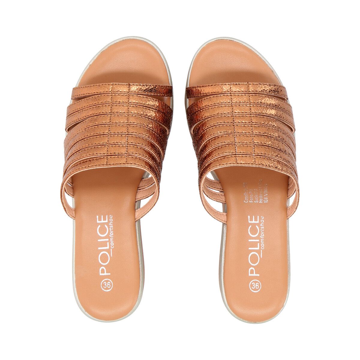 POLICE - Sandalia Mujer Dorado Lari Police