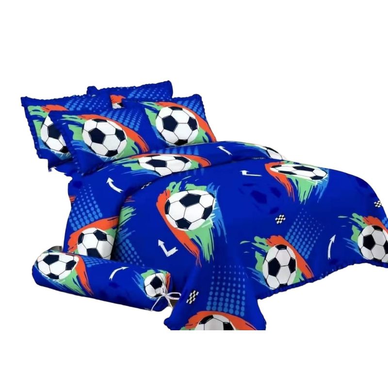 ANGELES DEL HOGAR - Cobertor de verano Quilt Plaza y Media Pelota azul