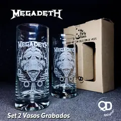 PERFECT CLASS - Set 2 Vasos Megadeth