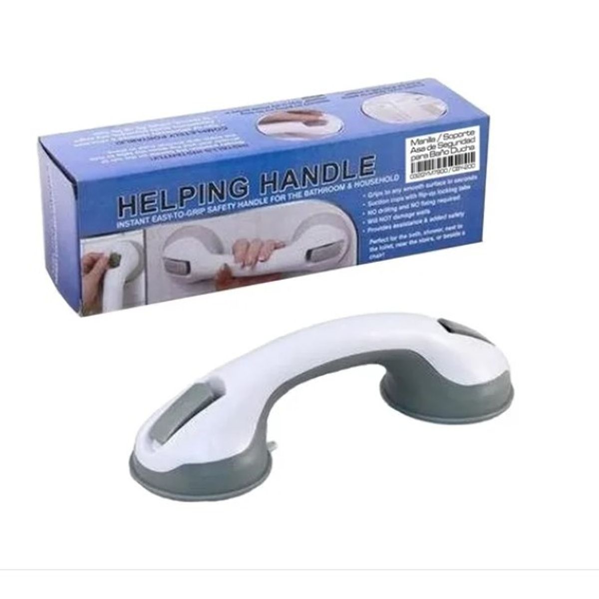 GENERICO - Agarradera Manilla Soporte Con Ventosa Para Ducha Baño