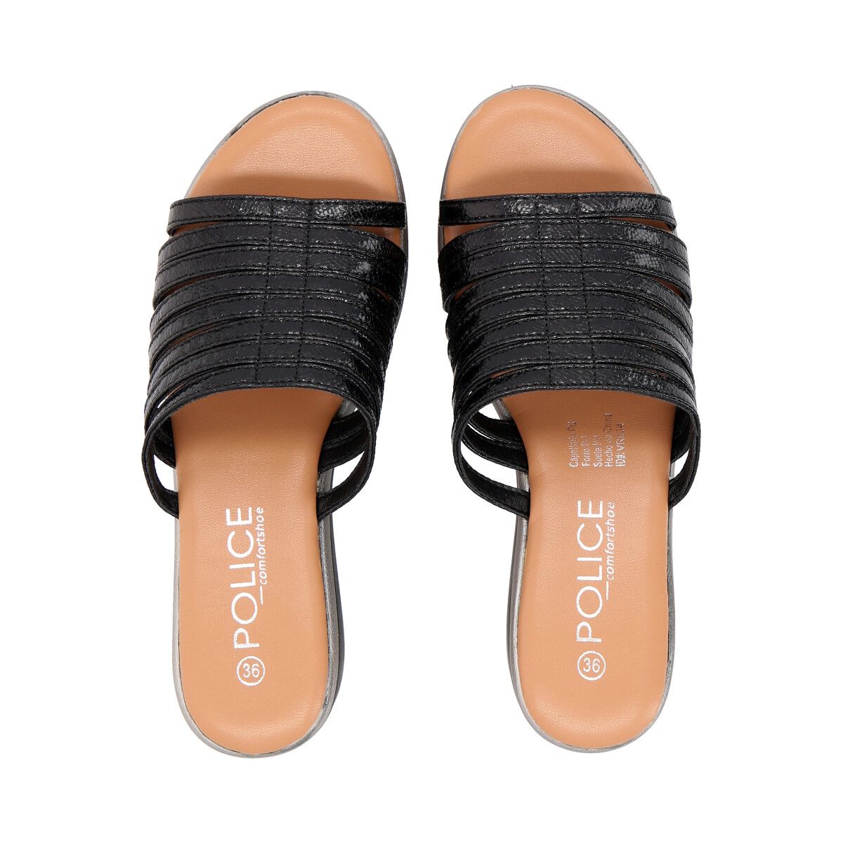 POLICE - Sandalia Mujer Negro Lari 034 Police