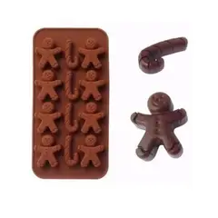 GENERICO - Moldes De Chocolate Molde De Silicona Molde Galleta Navidad