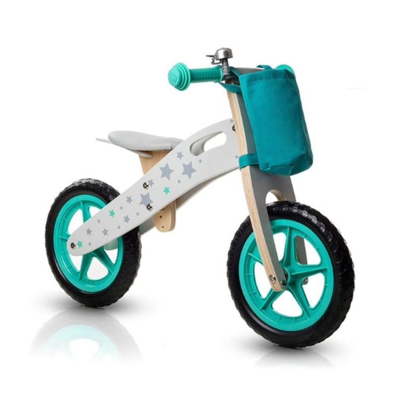 SPACEZAT - Bicicleta de Aprendizaje Equilibrio Madera Verde