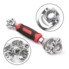 GENERICO - Juego De Llaves Universal Multifuncion 48 En 1 Llave Giratoria 360º