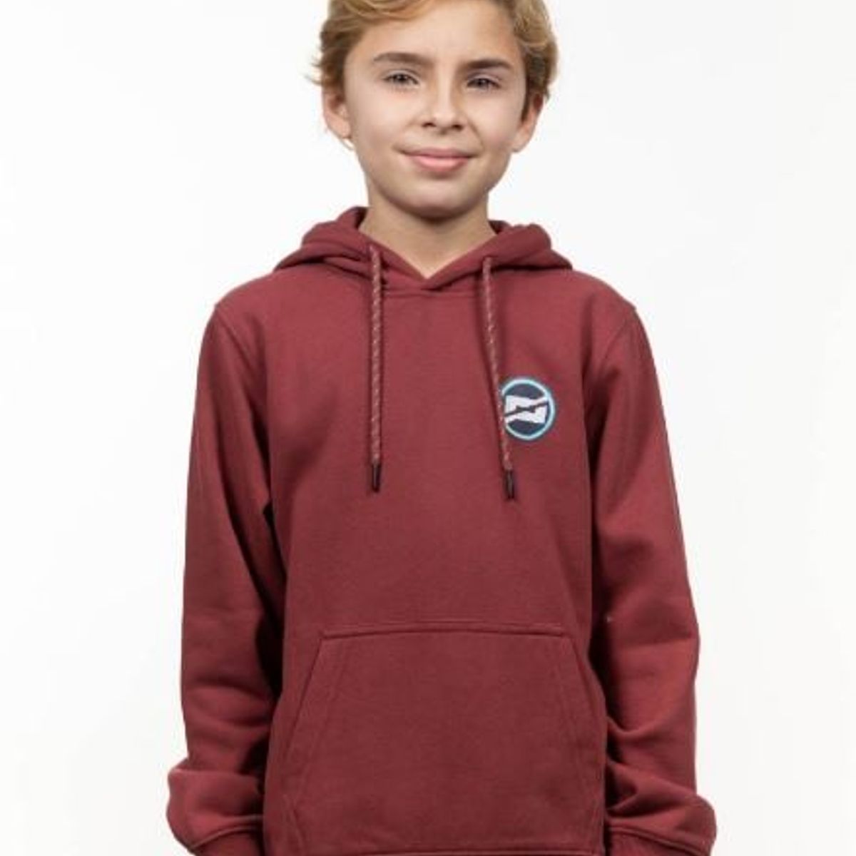 POLEMIC - Poleron Basico Sin Cierre Modern Fit Azul Rojo Ladrillo Polemic