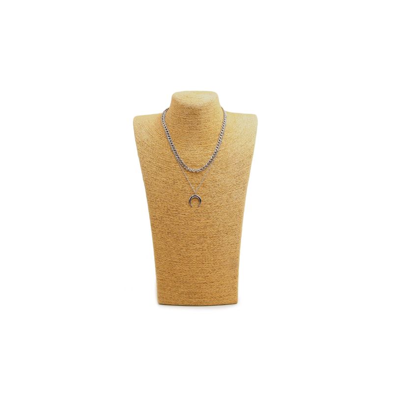 GENERICO - Collar de acero media luna Accesoría