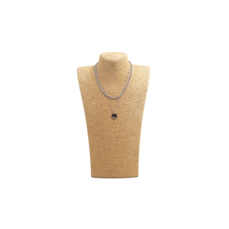 GENERICO - Collar de acero moneda Accesoría