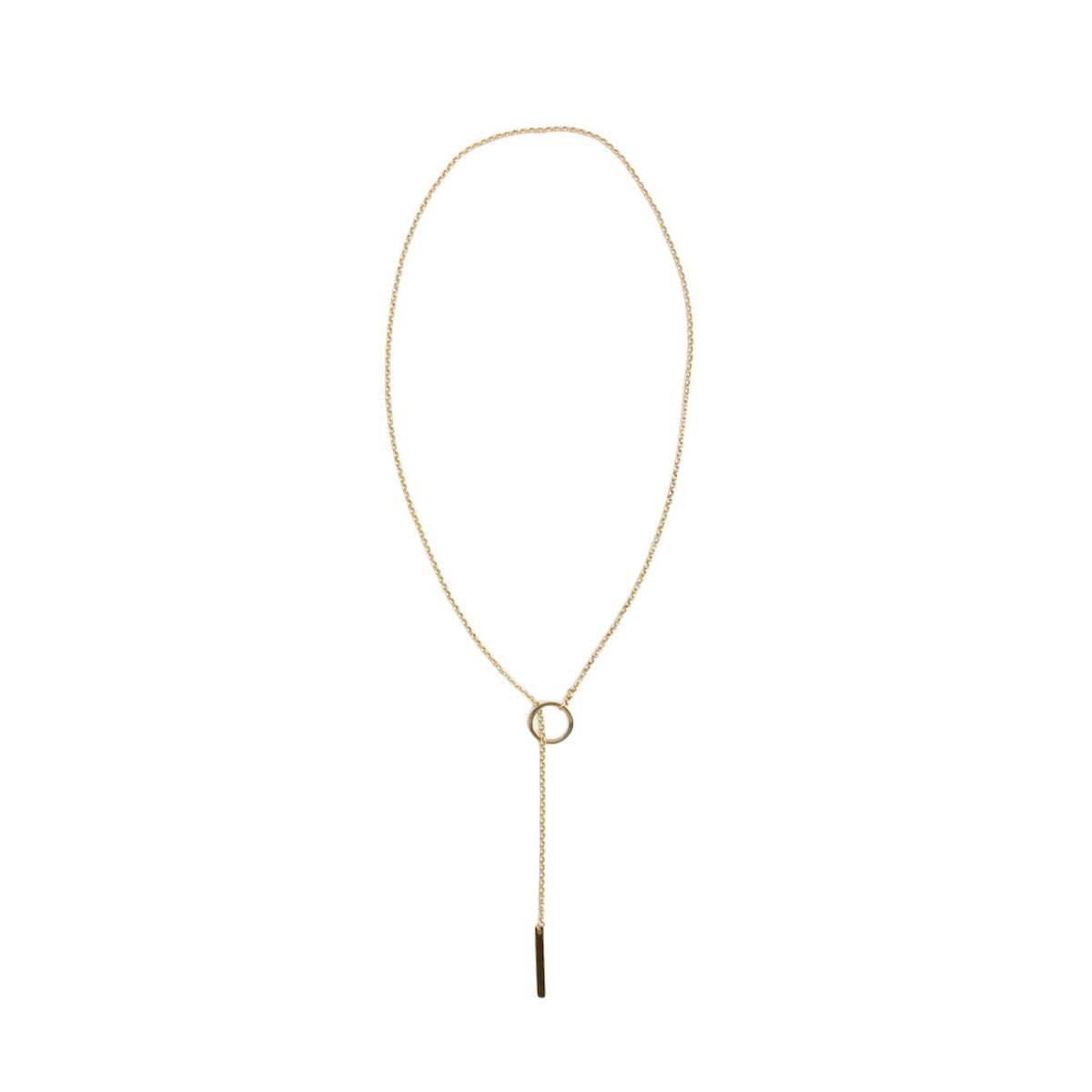 GENERICO - Collar de acero argolla y barra Accesoría