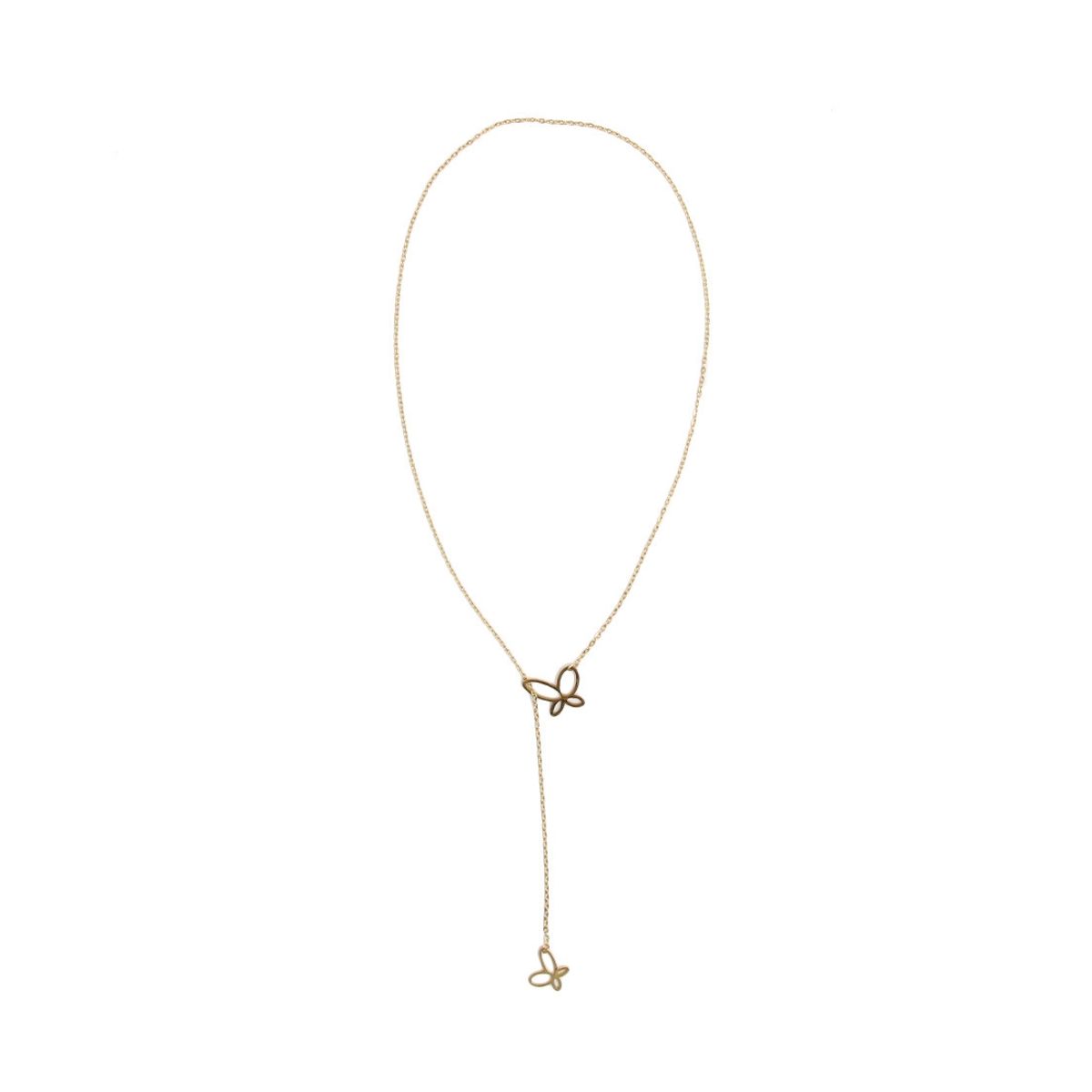 GENERICO - Collar de acero mariposas Accesoría