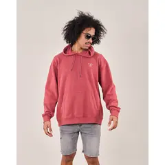 POLEMIC - Poleron Oversized Fit Snow Washed Rojo