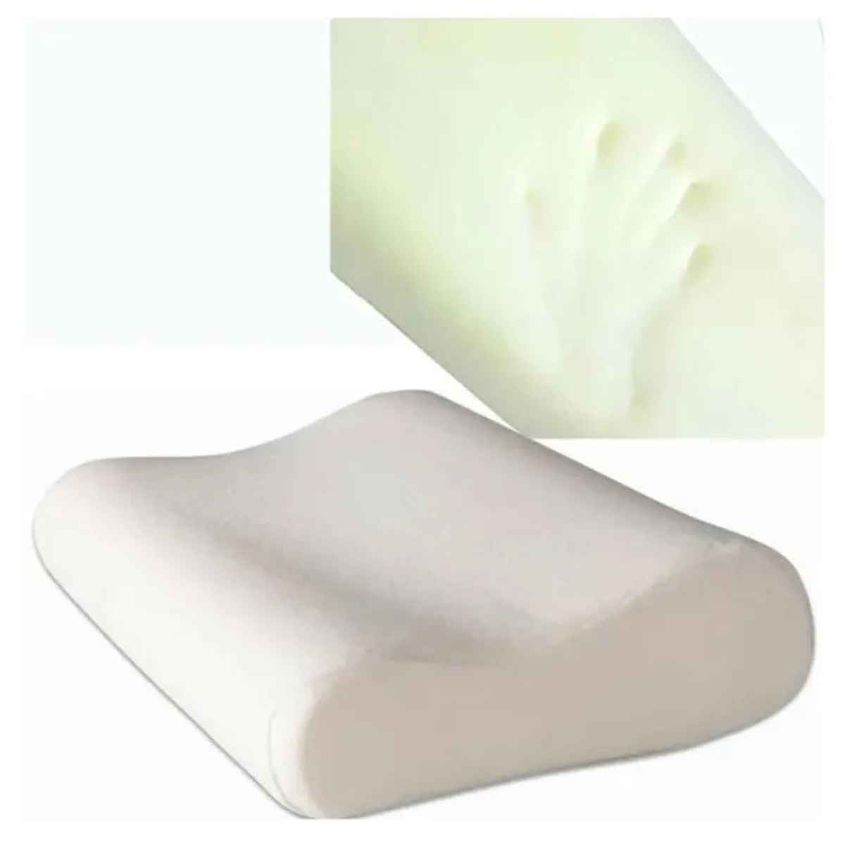 GENERICO - Almohada Con Memoria Látex Natural Terapéutica