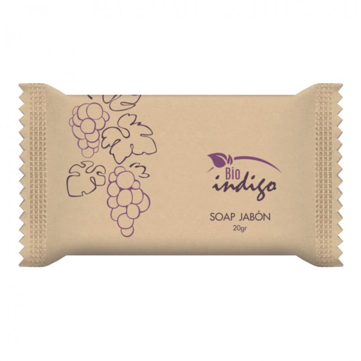 INDIGO DE PAPEL - Jabón Hotel 50 Unidades 20grs Uva Biodegradable