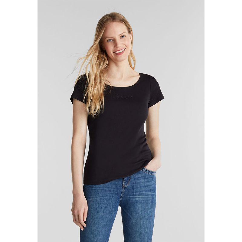 ESPRIT - Polera con logo pequeño ESPRIT