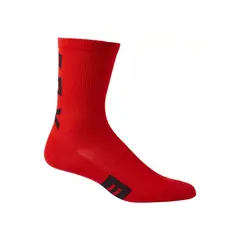 FOX - Calcetines Bicicleta Flexair 6" Merino Rojo