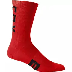 FOX - Calcetines Bicicleta Flexair 8" Merino Rojo