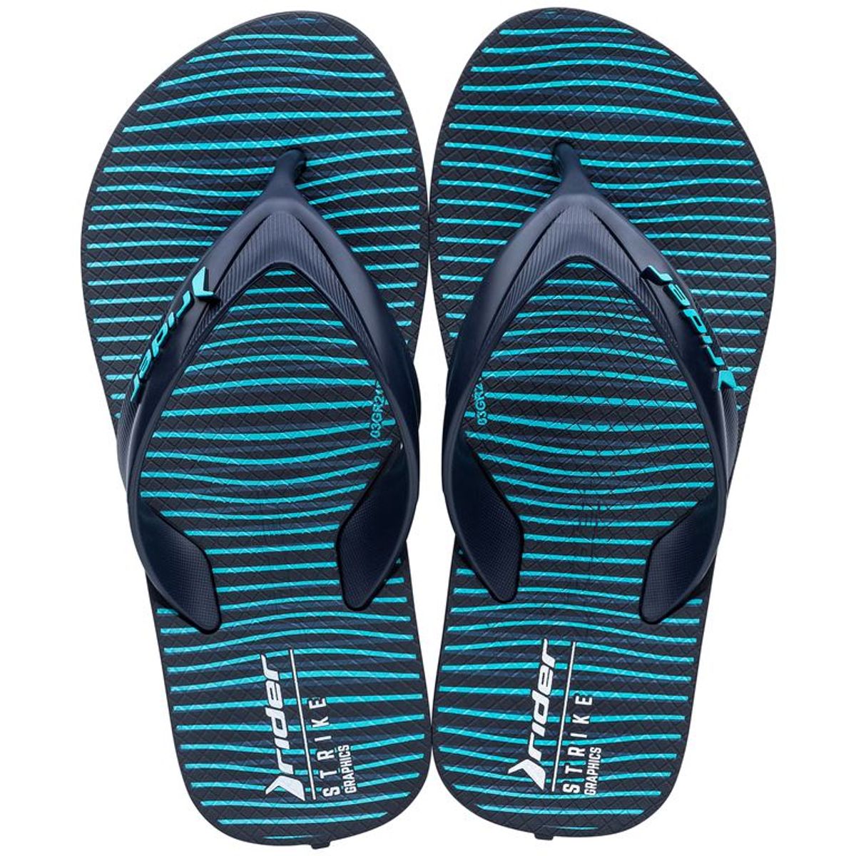 RIDER - Sandalia Niño  Azul/Negro Strike Rider