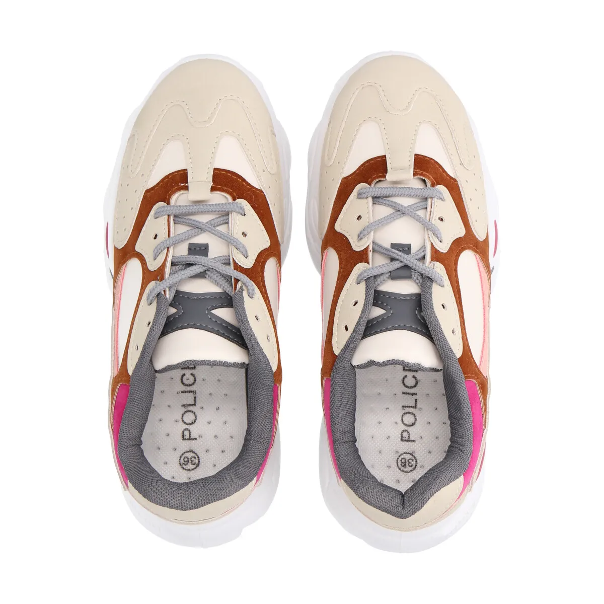 POLICE - Zapatilla Urbana Mujer Blanco Rock 34 Police