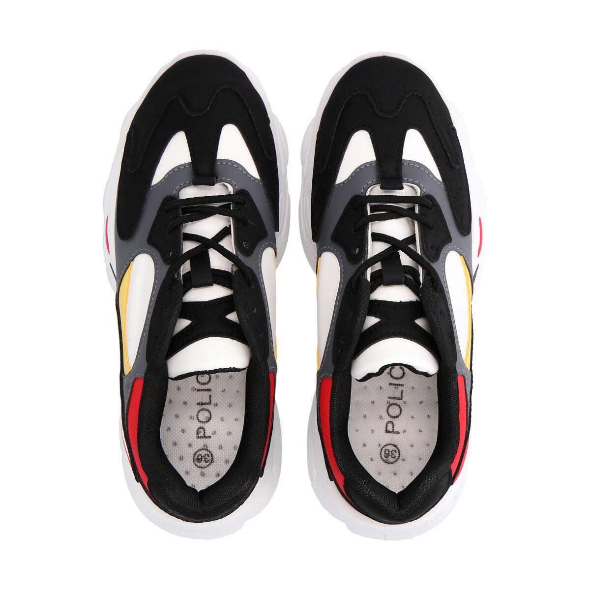 POLICE - Zapatilla Urbana Mujer Negro Rock 35 Police