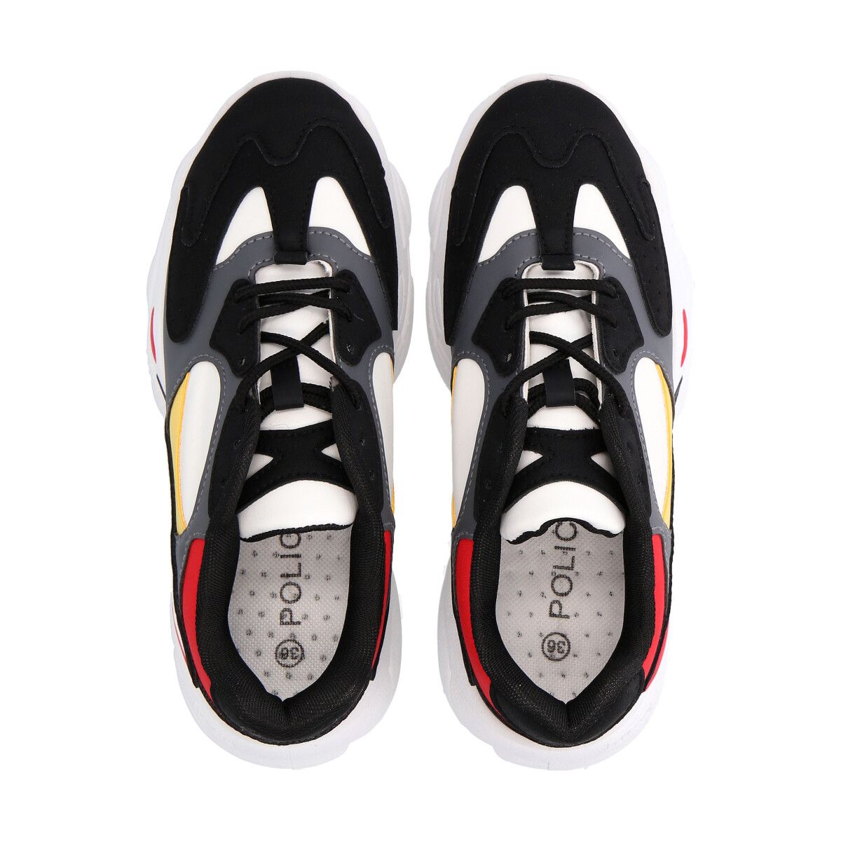 POLICE - Zapatilla Urbana Mujer Negro Rock 35 Police