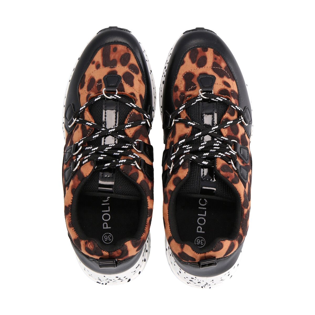 POLICE - Zapatilla Urbana Mujer Animal Print Rock Police