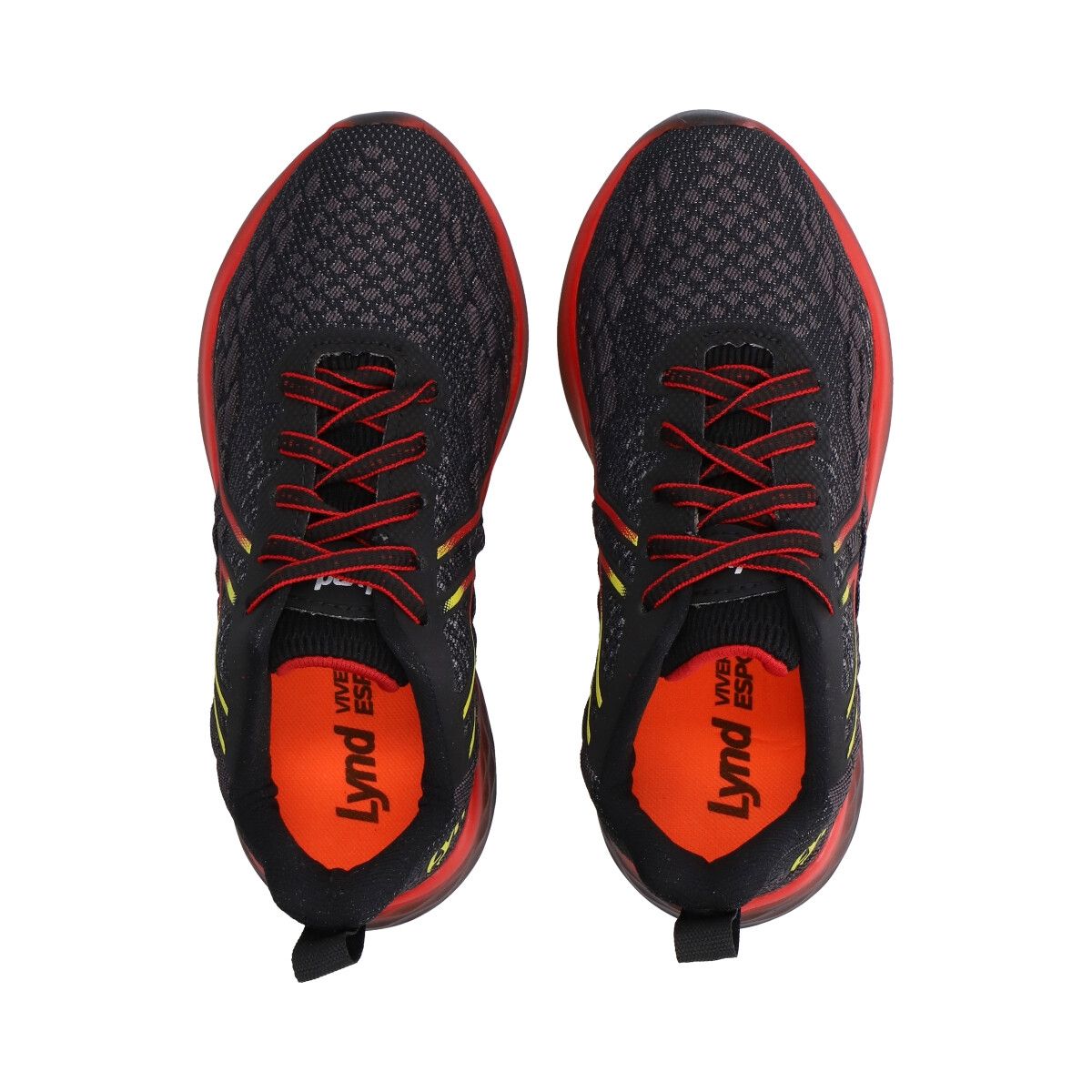 LYND - Zapatilla Infantil Progressive Negro/Amarillo Lynd