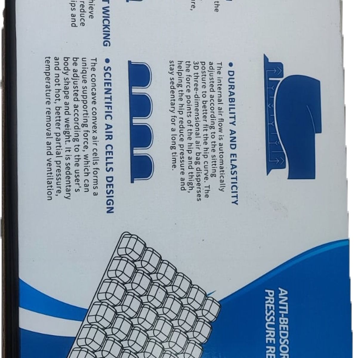 GENERICO - cojin antiescara flotacion seca silla rueda gamer trabajo