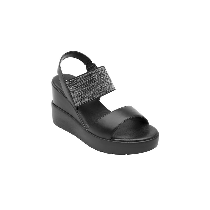 FLEXI - sandalia mujer fetuccini 107305negro