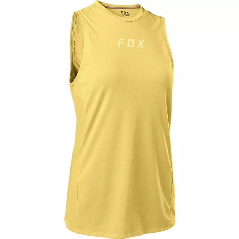 FOX - Polera Bicicleta Mujer Ranger Drirelease® Sin Mangas Amarillo Fox FOX