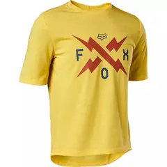 FOX - Polera Bicicleta Niño Ranger Drirelease® Amarillo