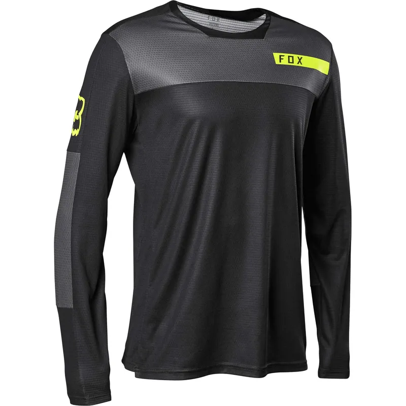 FOX - Polera Bicicleta Defend SG Manga Larga Negro Fox FOX