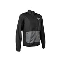 Chaqueta Cortavientos Bicicleta Ranger NegroGris